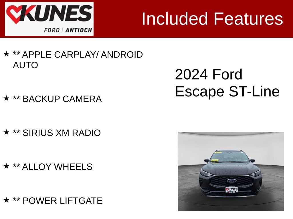 Certified 2024 Ford Escape ST-Line SUV