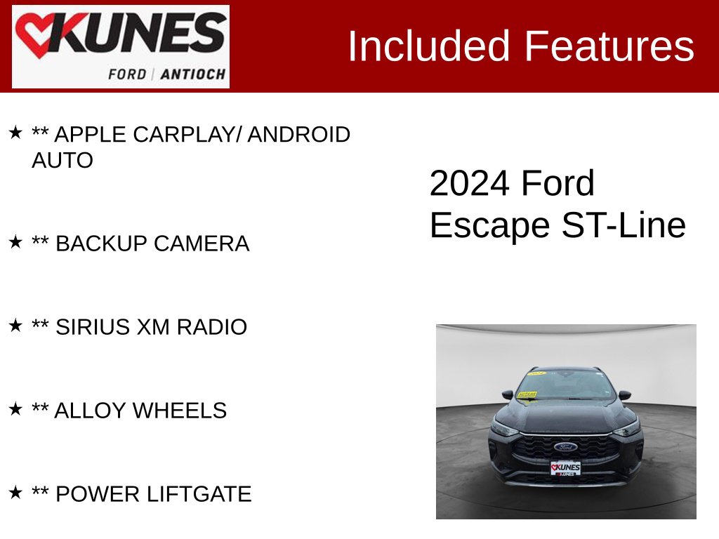 Certified 2024 Ford Escape ST-Line SUV