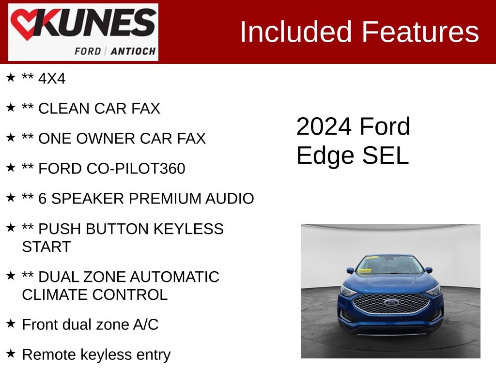 Certified 2024 Ford Edge SUV
