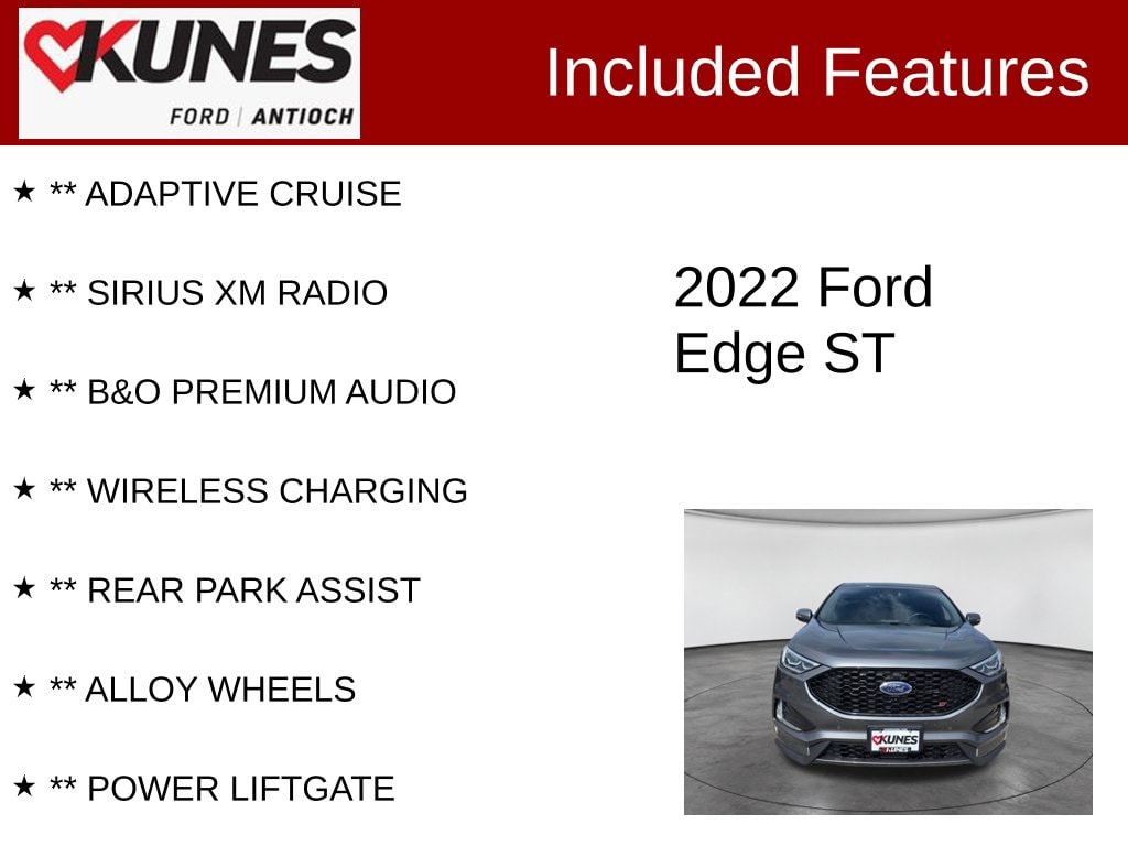 Certified 2022 Ford Edge ST SUV