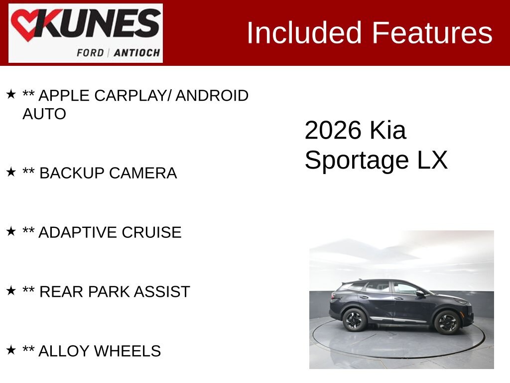 Certified 2026 Kia Sportage LX SUV