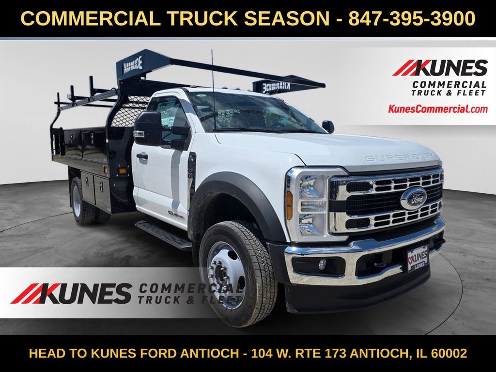 New 2026 Ford F-550 Chassis XL Contractor Body Truck Regular Cab