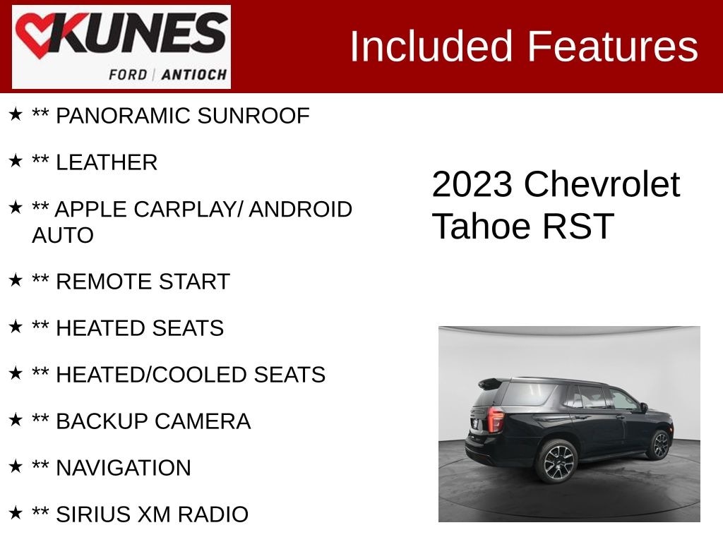 Certified 2023 Chevrolet Tahoe RST SUV