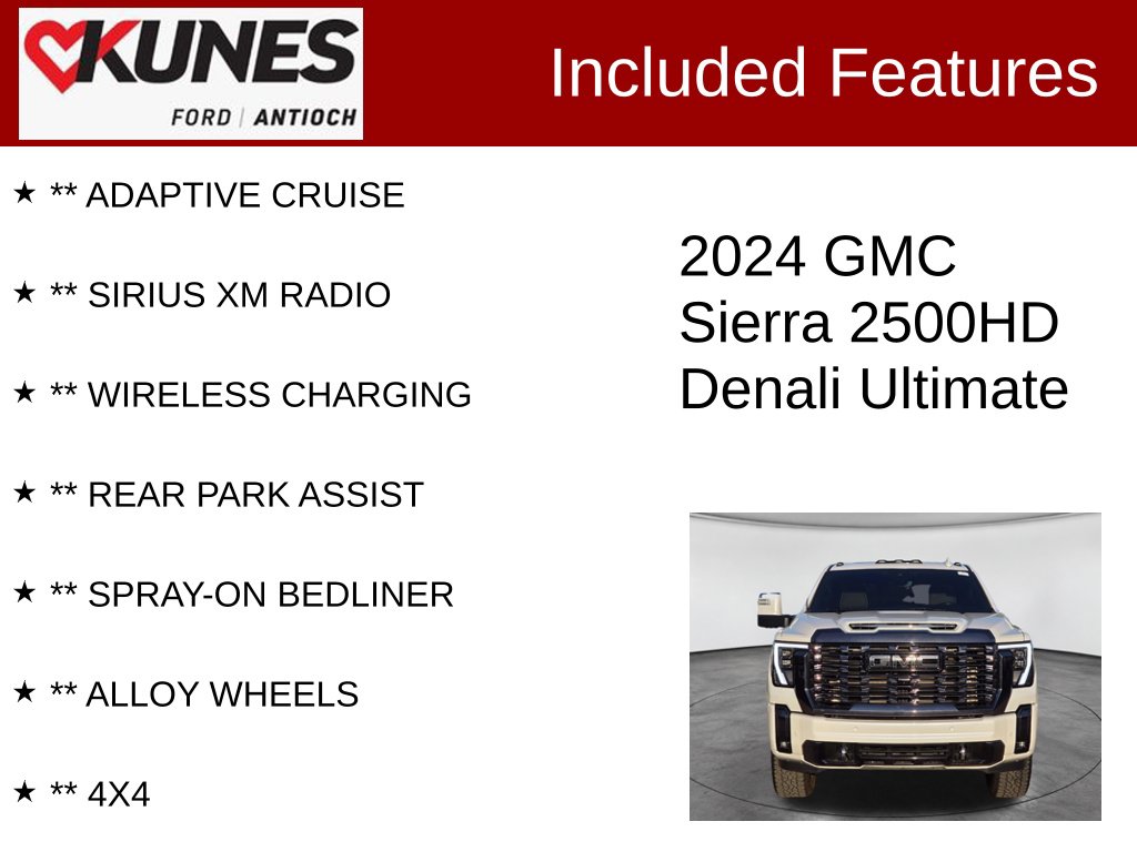 Certified 2024 GMC Sierra 2500 HD Denali Ultimate Truck Crew Cab