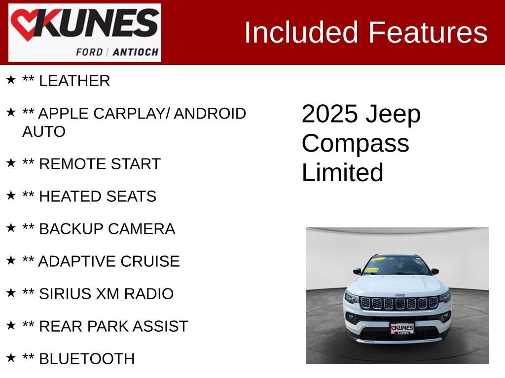 Certified 2025 Jeep Compass Limited SUV
