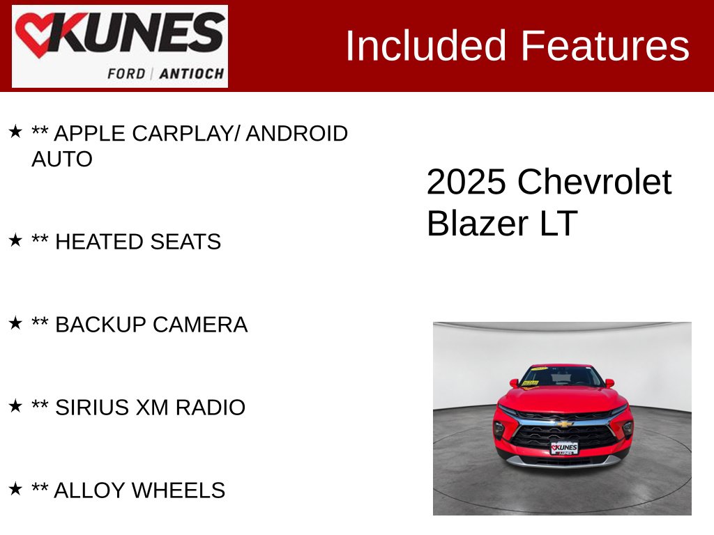 Certified 2025 Chevrolet Blazer LT w/2LT SUV