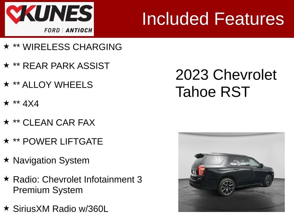 Certified 2023 Chevrolet Tahoe RST SUV