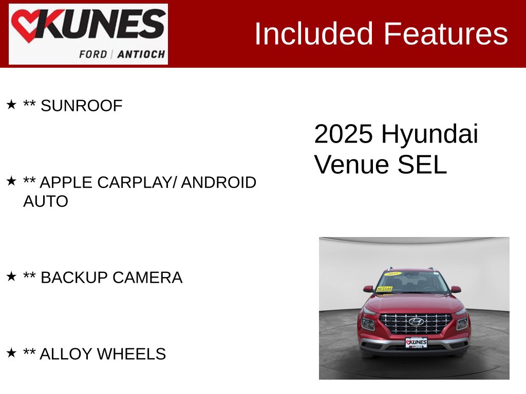 Certified 2025 Hyundai Venue SEL SUV