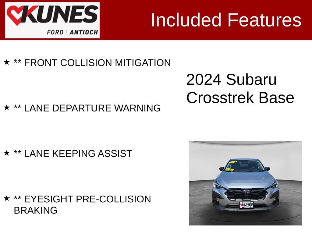 Certified 2024 Subaru Crosstrek Base SUV