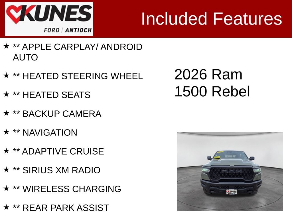Certified 2026 Ram 1500 Rebel Truck Crew Cab