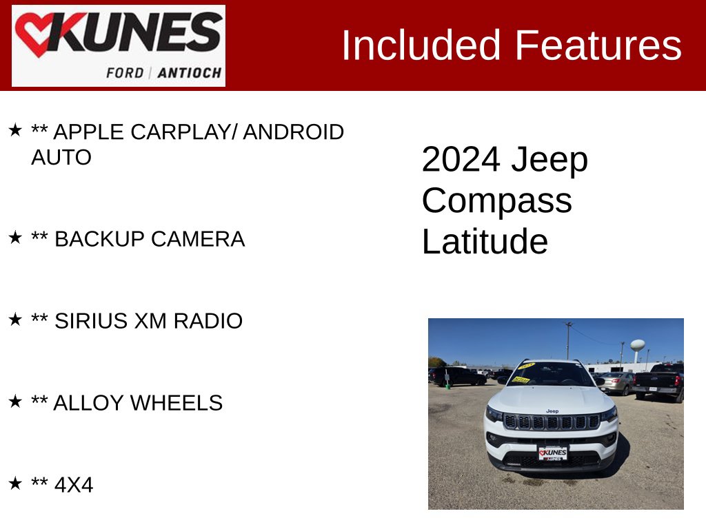 Certified 2024 Jeep Compass Latitude SUV