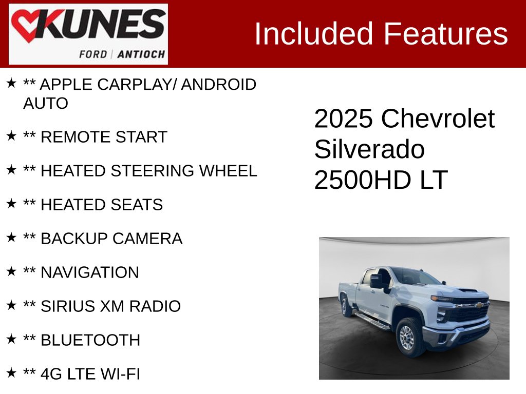 Certified 2025 Chevrolet Silverado 2500 HD LT Truck Crew Cab