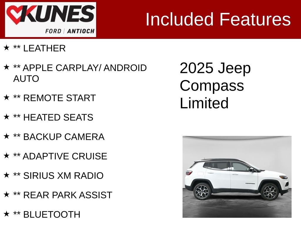 Certified 2025 Jeep Compass Limited SUV