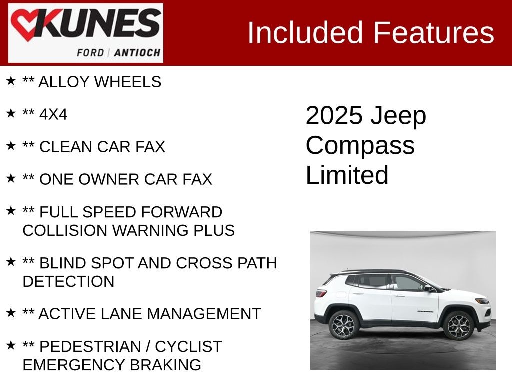 Certified 2025 Jeep Compass Limited SUV