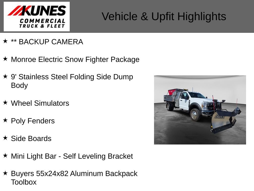 New 2026 Ford F-450 Chassis XL Electric Snow Fighter Truck Regular Cab
