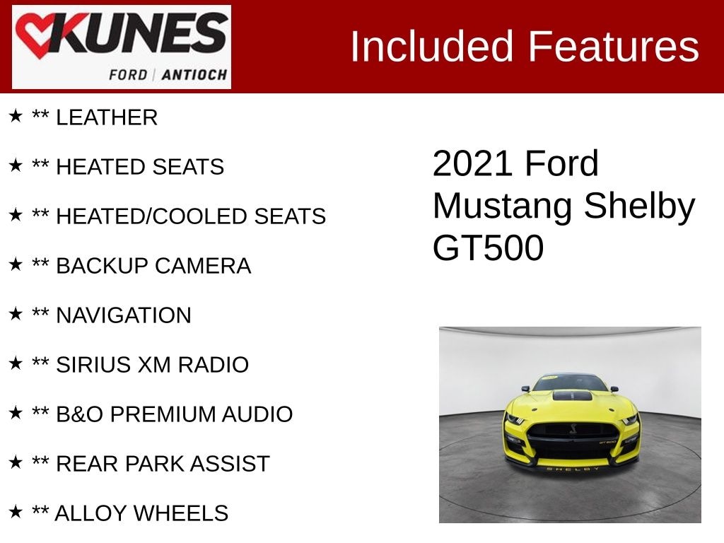 Used 2021 Ford Shelby GT500 Coupe