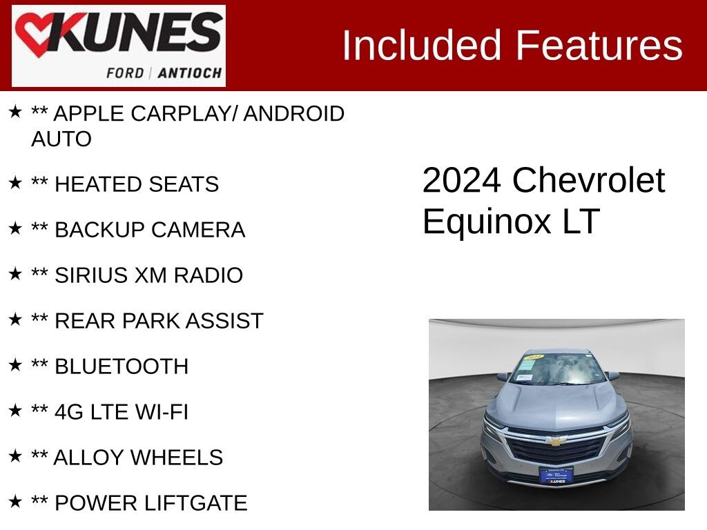 Certified 2024 Chevrolet Equinox LT w/1LT SUV