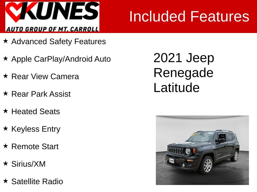 Certified 2021 Jeep Renegade Latitude SUV
