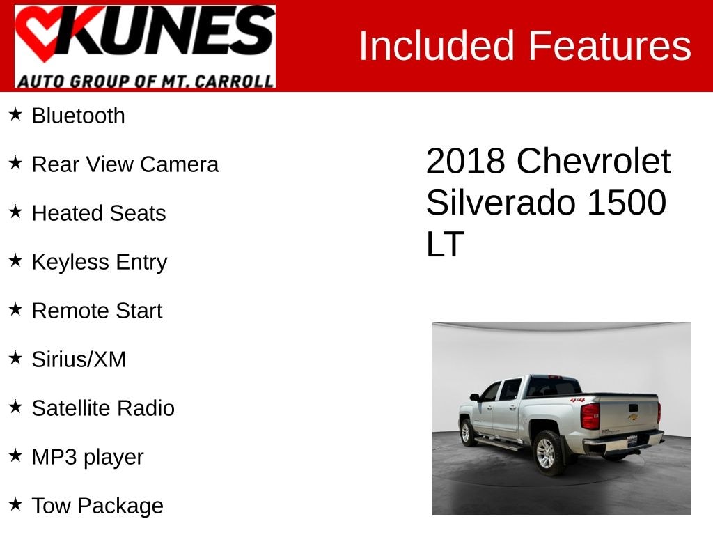 Used 2018 Chevrolet Silverado 1500 LT LT1 Truck