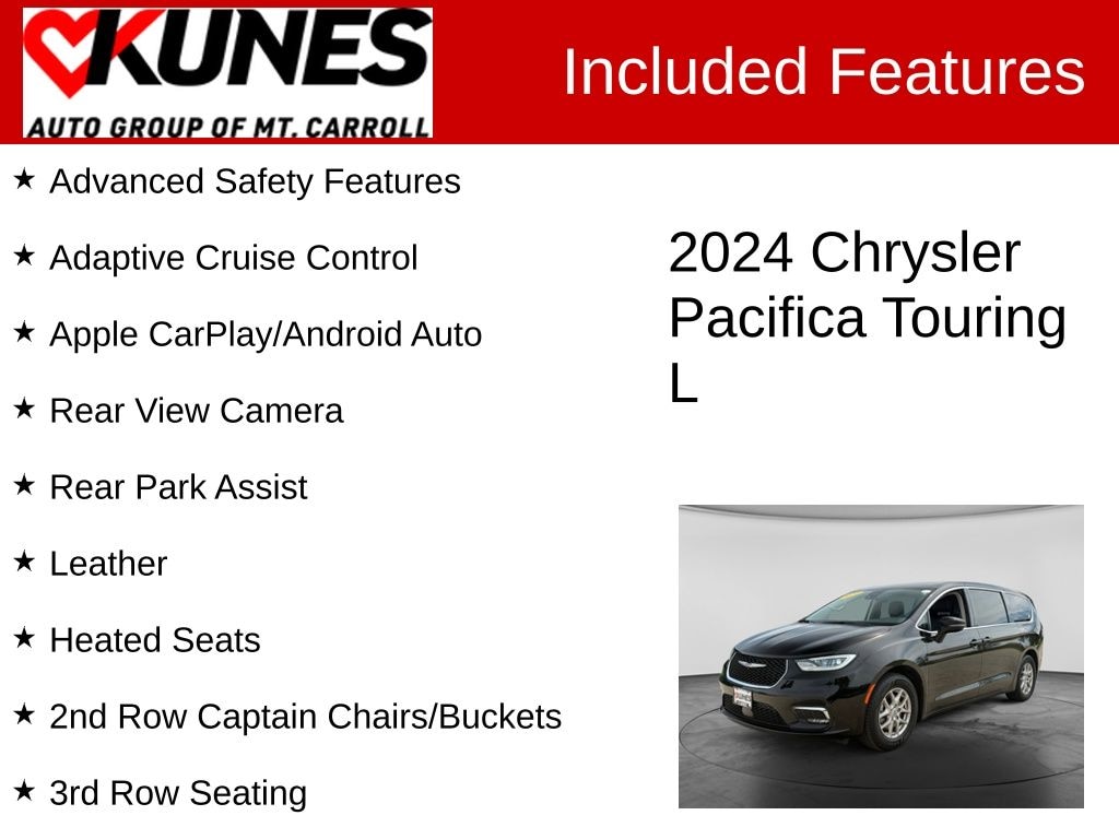 Certified 2024 Chrysler Pacifica Touring L Minivan/Van