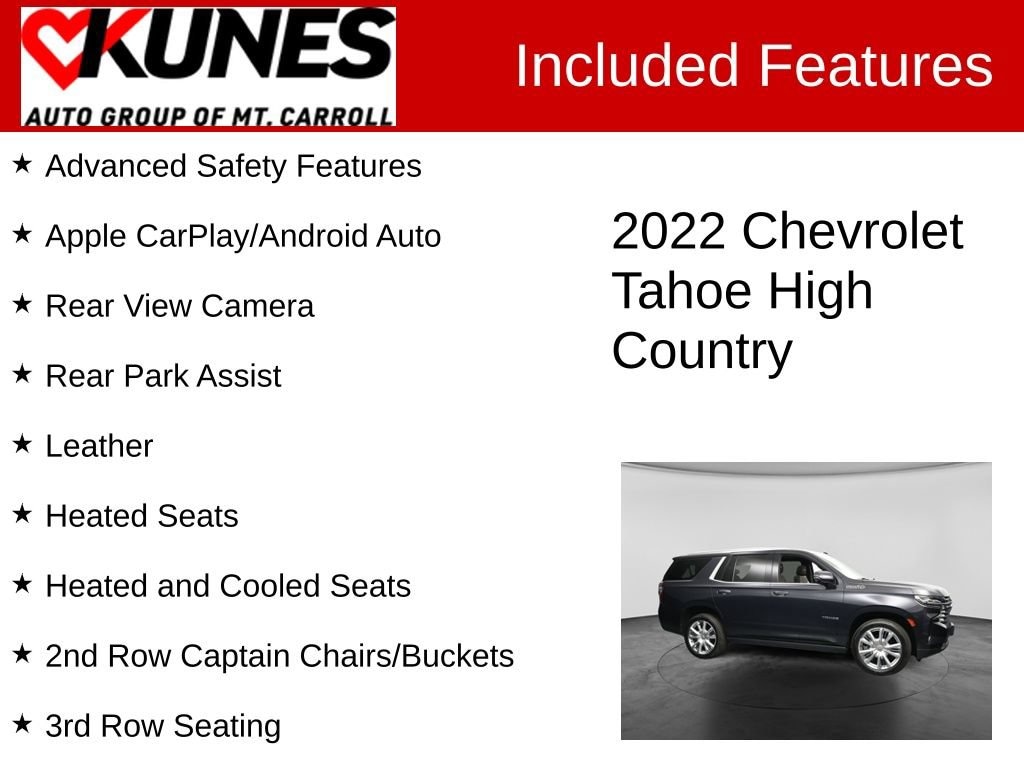 Used 2022 Chevrolet Tahoe High Country SUV