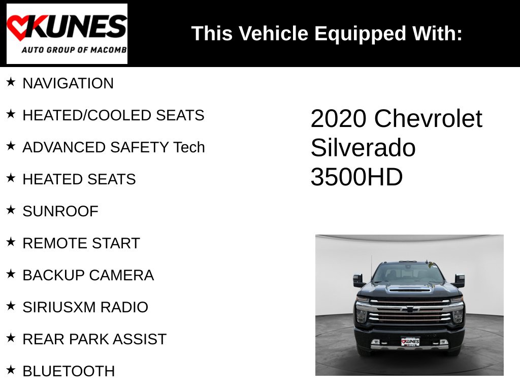 Used 2020 Chevrolet Silverado 3500HD High Country Truck Crew Cab