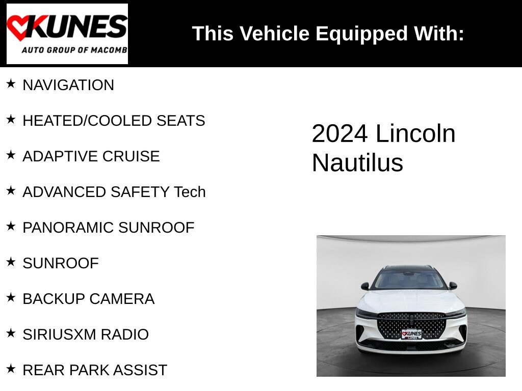 Used 2024 Lincoln Nautilus Reserve SUV