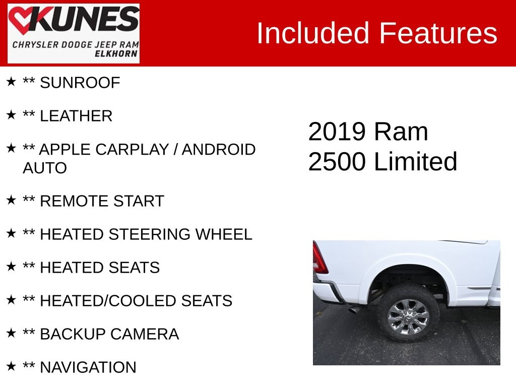 Used 2019 Ram 2500 Limited Truck Crew Cab