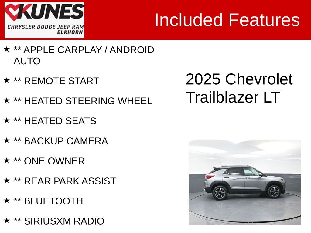 Used 2025 Chevrolet Trailblazer LT SUV