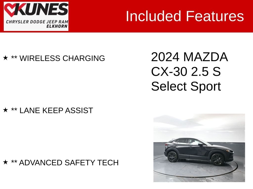Used 2024 Mazda CX-30 2.5 S Select Sport SUV