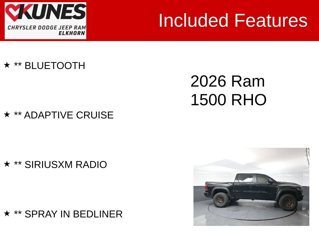 Used 2026 Ram 1500 RHO Truck Crew Cab