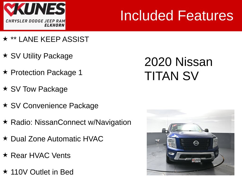 Used 2020 Nissan Titan SV Truck Crew Cab