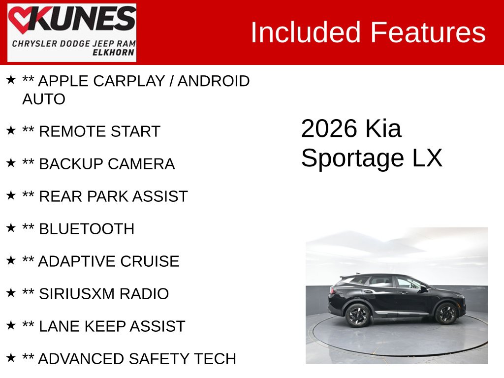 Used 2026 Kia Sportage LX SUV