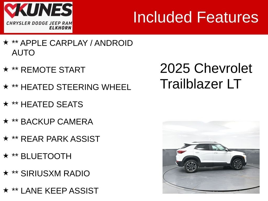 Used 2025 Chevrolet Trailblazer LT SUV