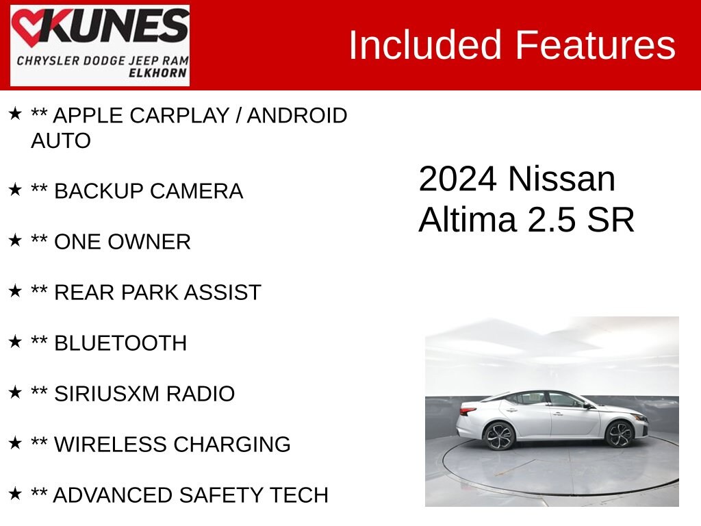 Used 2024 Nissan Altima 2.5 SR Sedan