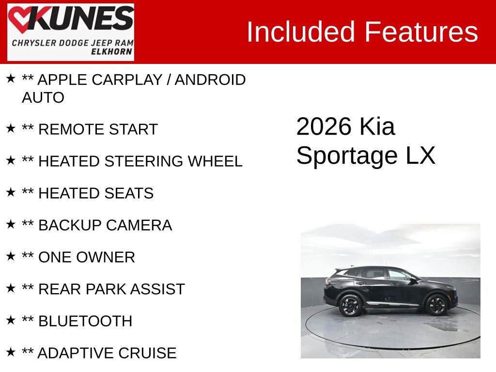 Used 2026 Kia Sportage LX SUV