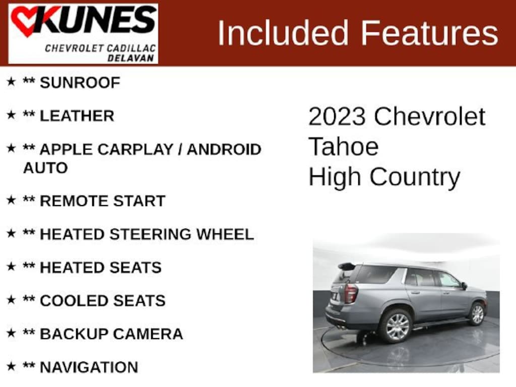 Used 2023 Chevrolet Tahoe High Country SUV