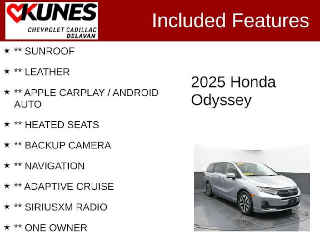 Used 2025 Honda Odyssey EX-L