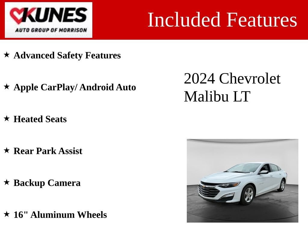 Used 2024 Chevrolet Malibu 1LT Car