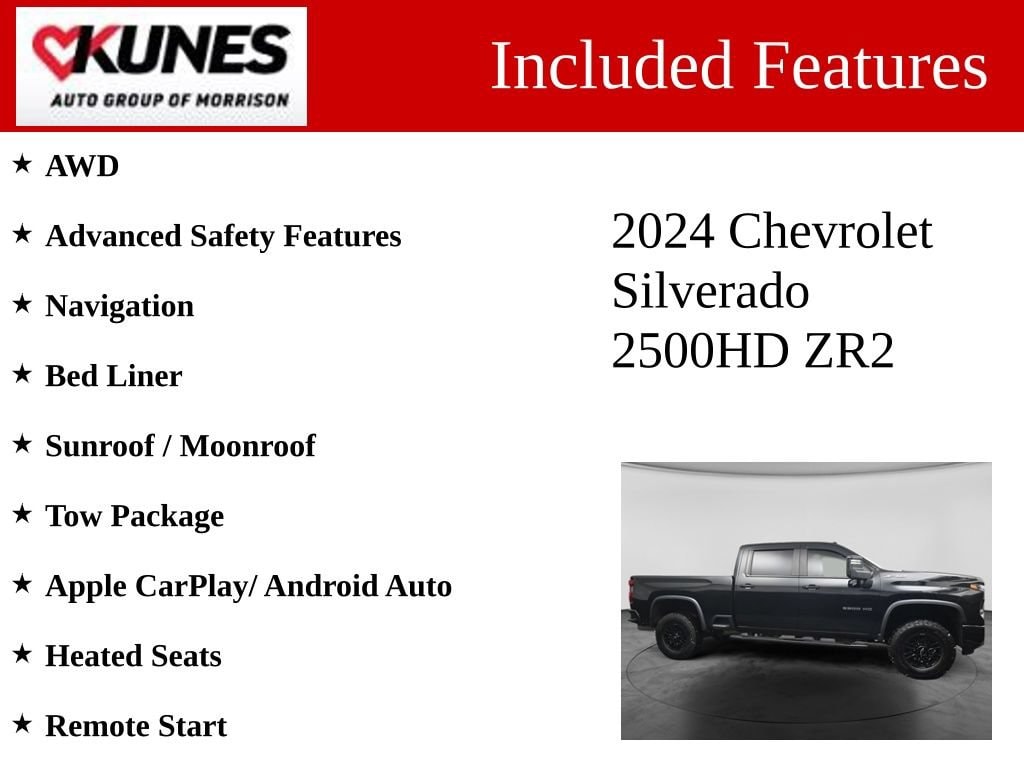 Used 2024 Chevrolet Silverado 2500 HD ZR2 Truck