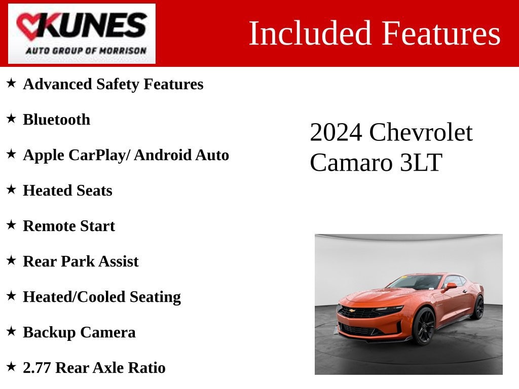 Used 2024 Chevrolet Camaro 3LT Performance