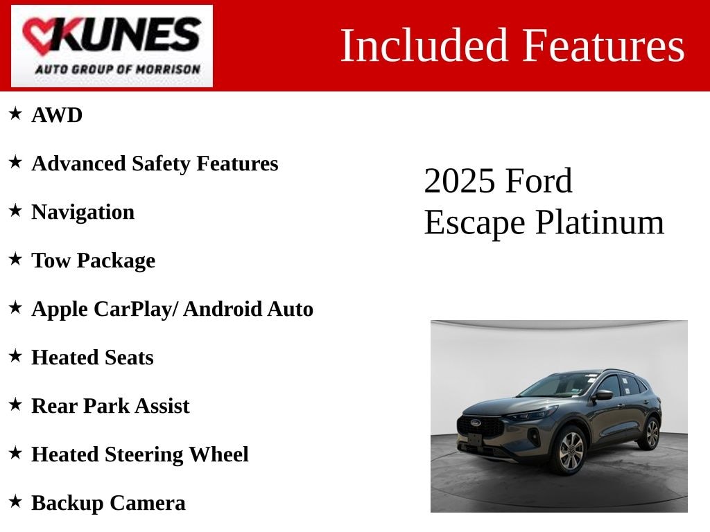 Used 2025 Ford Escape Platinum SUV