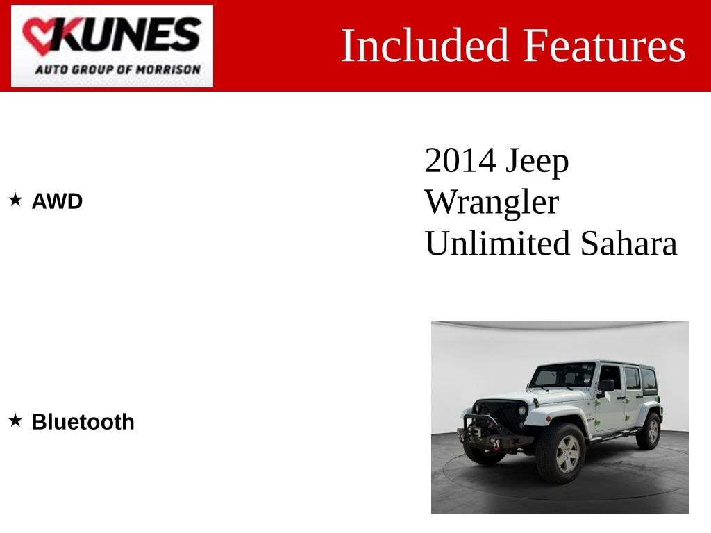 Used 2014 Jeep Wrangler Unlimited Sahara SUV