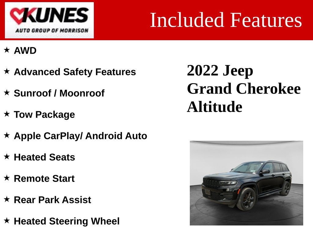 Used 2022 Jeep Grand Cherokee Altitude SUV