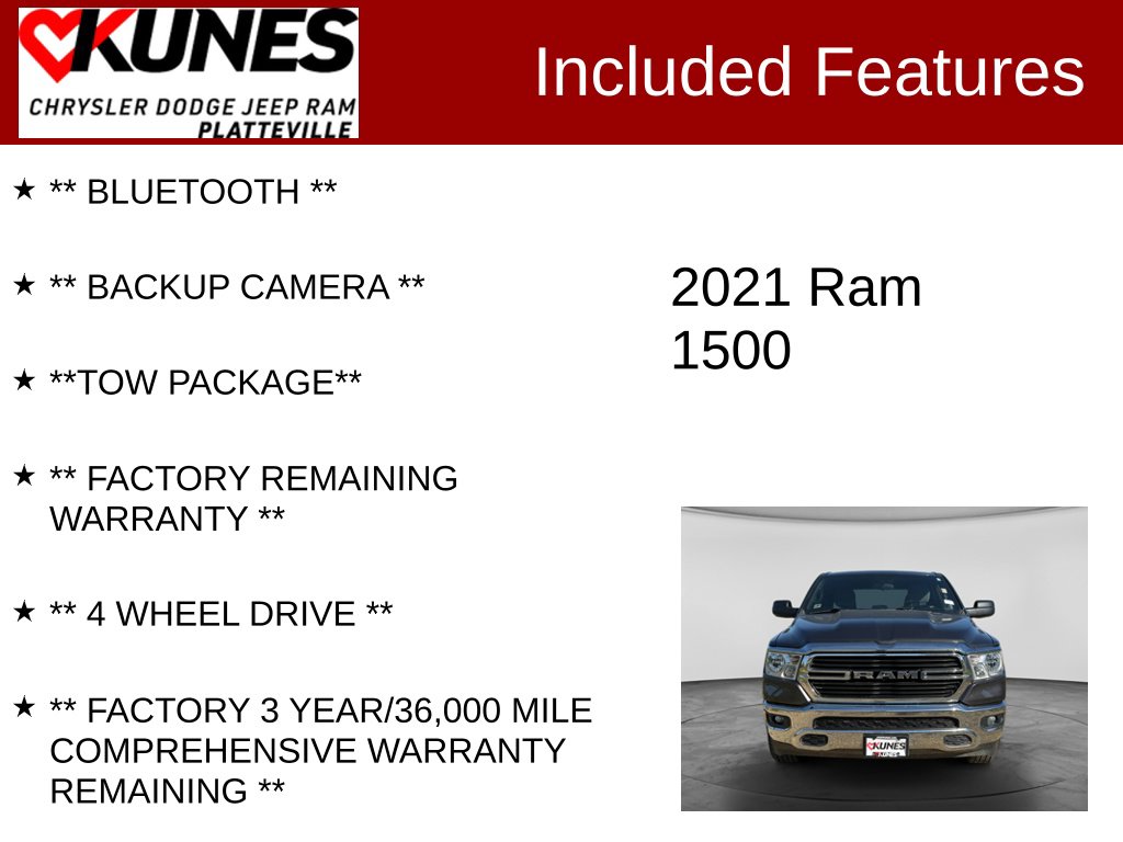 Used 2021 Ram 1500 Big Horn/Lone Star Truck
