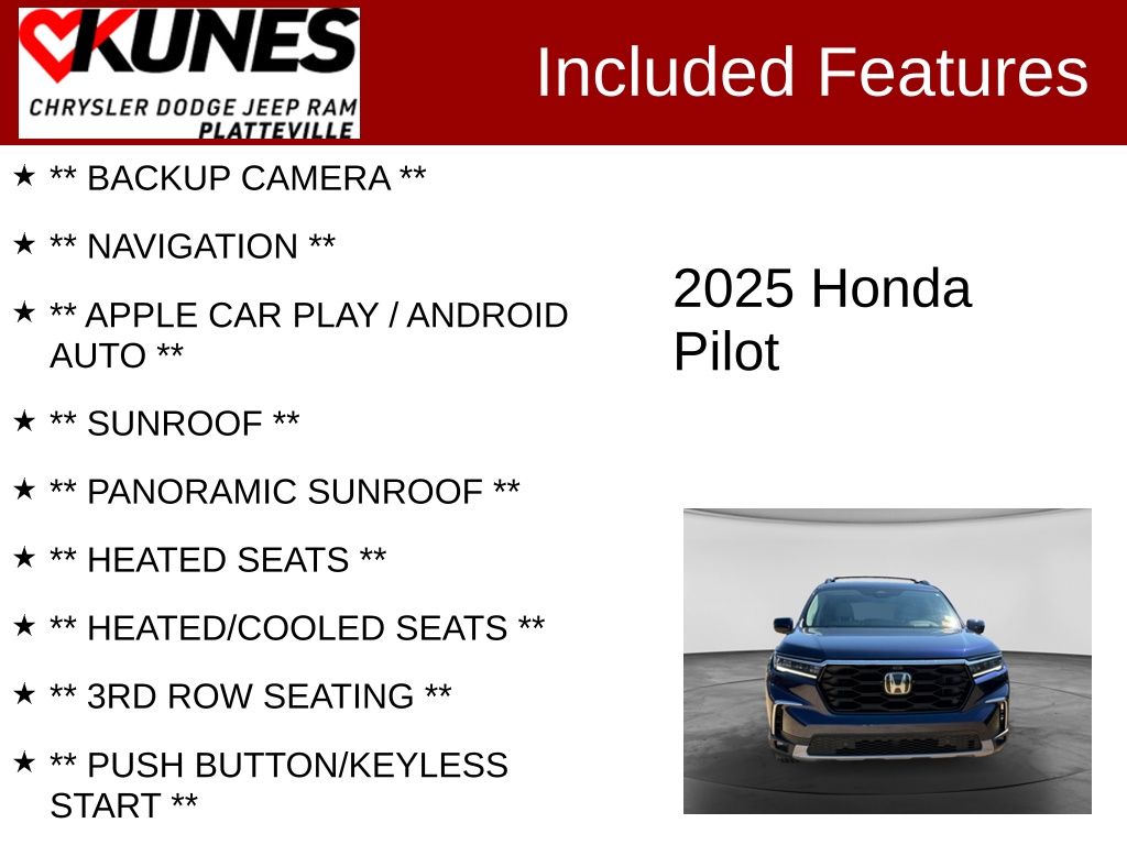 Used 2025 Honda Pilot Elite SUV