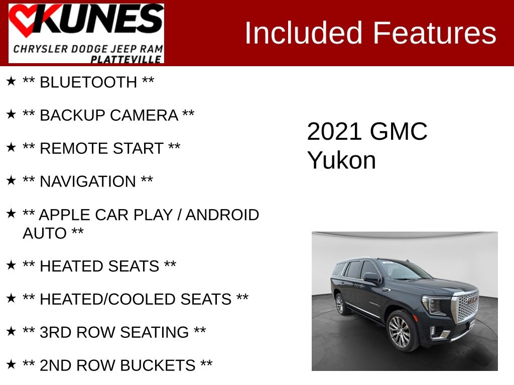 Used 2021 GMC Yukon Denali SUV