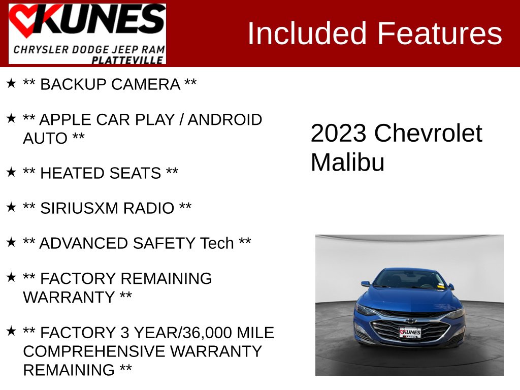 Used 2023 Chevrolet Malibu LT 1LT Sedan