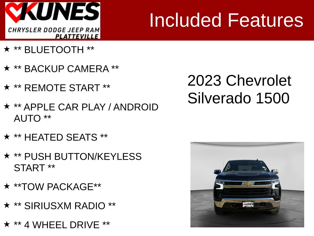 Used 2023 Chevrolet Silverado 1500 LT LT1 Truck