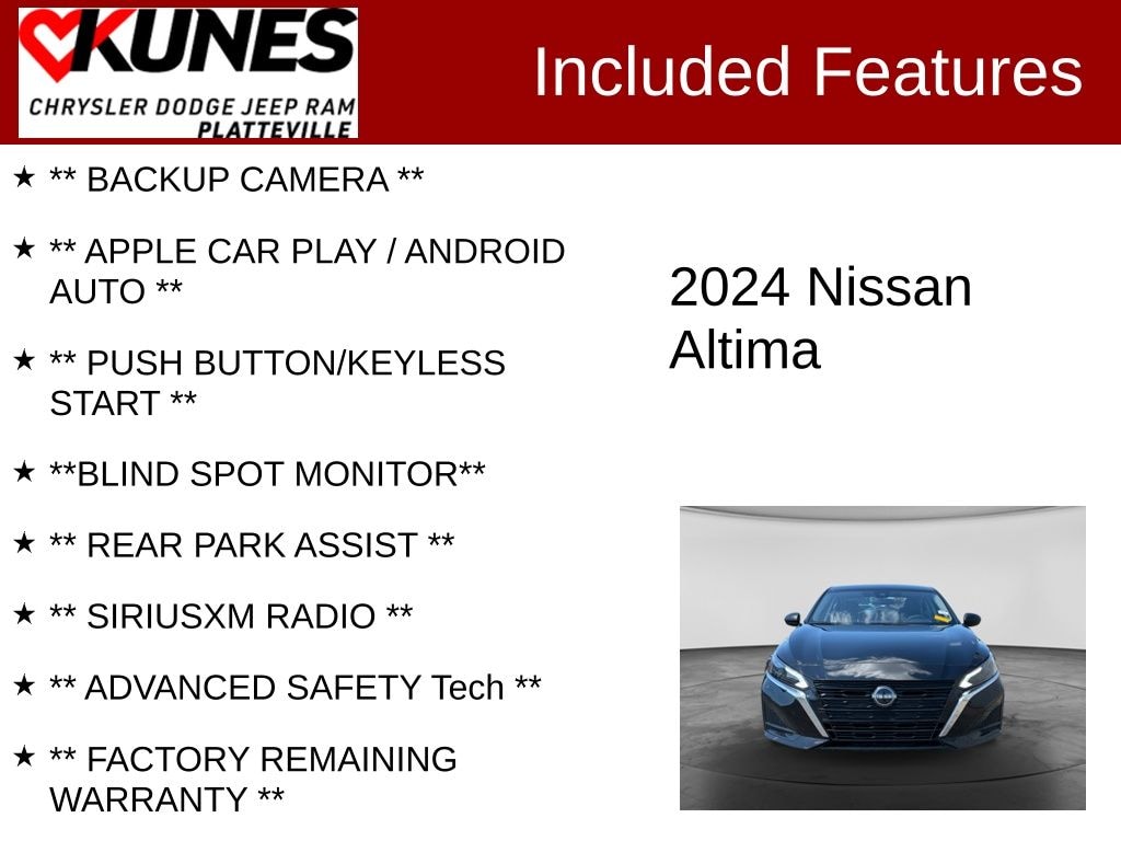 Used 2024 Nissan Altima 2.5 SV Sedan